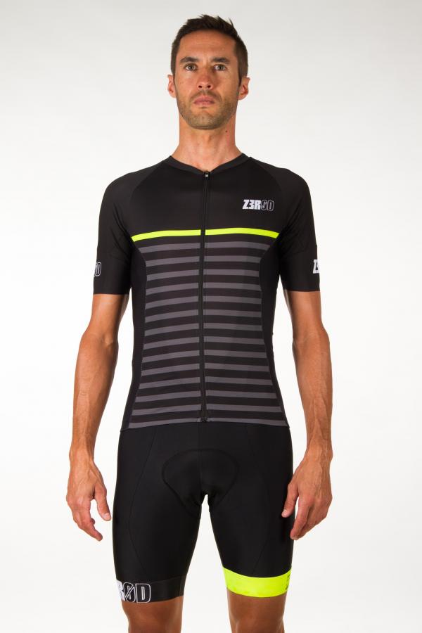 MAILLOT VELO MARINIERE BLACK HOMME